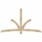 Ekena Millwork Davenport Rough Sawn Timber Gable Bracket, Douglas Fir, 84"W x 49"H x 4"D x 4"F, 14/12 Pitch GBW084X49X0404DAV00RDF - alternate 1